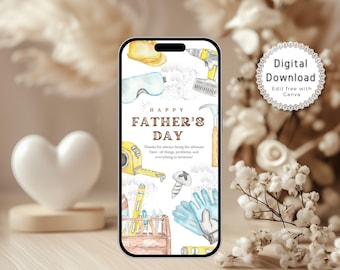 Carte virtuelle pour la fête des pères, carte électronique pour la fête des pères, carte de voeux numérique pour la fête des pères, carte animée pour la fête des pères, carte vidéo amusante pour la fête des pères