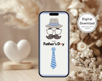 Carte virtuelle pour la fête des pères, carte électronique pour la fête des pères, carte de voeux numérique pour la fête des pères, carte vidéo animée pour la fête des pères