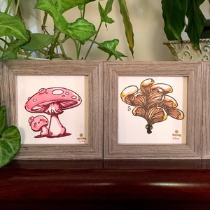 Mushroom Sprites hand screen / hand painted set