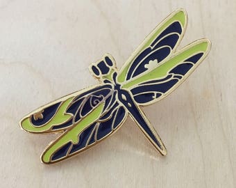 Insect - Floral Dragonfly - Enamel Pin
