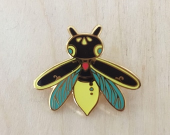Glow in the dark Firefly - Enamel Pin
