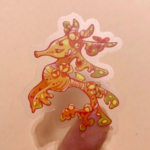 Leafy Seadragon Transparent Vinyl sticker