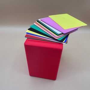 Boîte de rangement pour cartes Montessori et cartes colorées