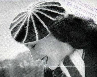 Patrón de tejido vintage de los años 50: guantes, bufandas y boinas. Descarga digital instantánea en PDF.