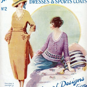 Libro de patrones de jerséis y vestidos de punto de los años 20 (PDF)