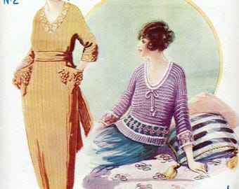 1920s Knitted Jumpers & Dresses Pattern Book (PDF)