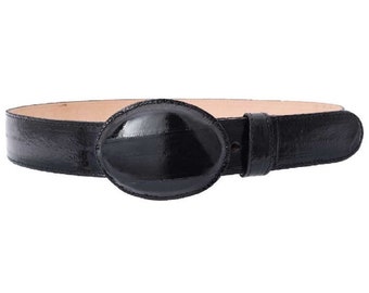 Vintage Genuine Eel Skin Woven Leather Belt, Vintage Eel  display picture 2