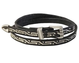 Real Silver Thread Cowboy Hat Band Toquilla De Hilo De Plata Ley 95 Original 26”