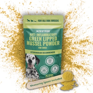 Anti-Inflammatory Green Lipped Mussel Powder for Dogs All Natural  Supports Hips Joints Skin Coat Boosts Mobility
