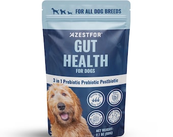 Dog Gut Health Supplement | 3-in-1 Prebiotic Probiotic Postbiotic Powder