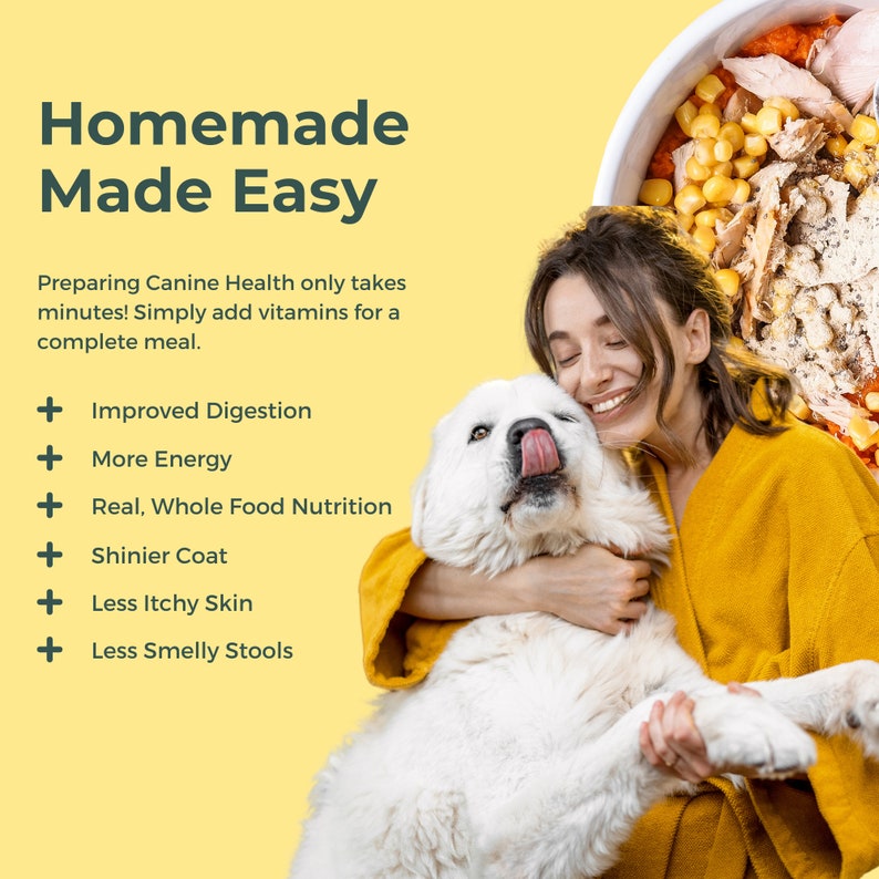 Homemade Dog Food Vitamins Premix Chicken Flavored Powder 1lb - Etsy