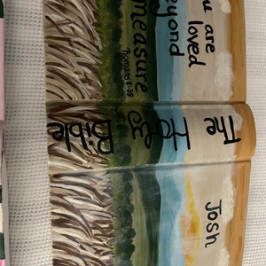 Personalized Hand Painted Bible