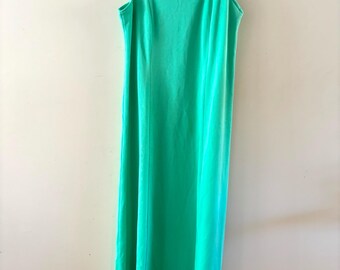 Mint Green Sundress Vintage 1970s  sz XL
