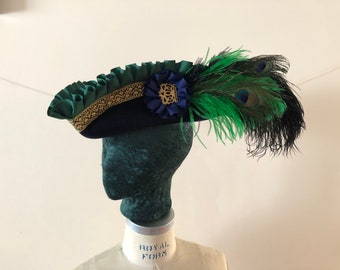 Sombrero de pirata en colores azul, verde y pavo real - Pedido personalizado