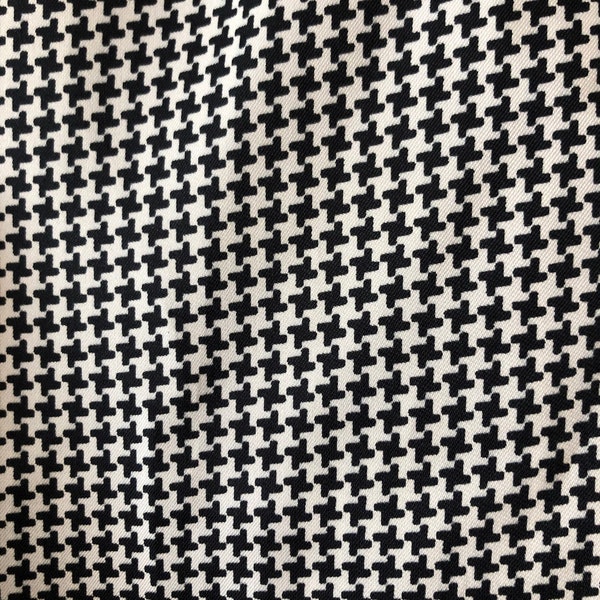 Tiny Houndstooth Synthetic silk blouse weight 2.75 yards