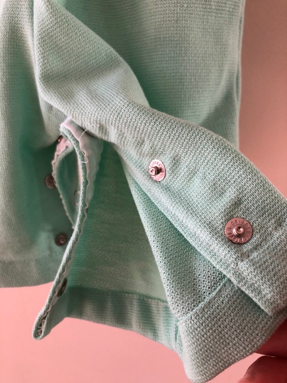 Mint Green baby Overalls sz 6 months - image 8