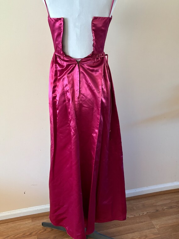 Vintage Raspberry Gown XXS 1980s formal - image 8