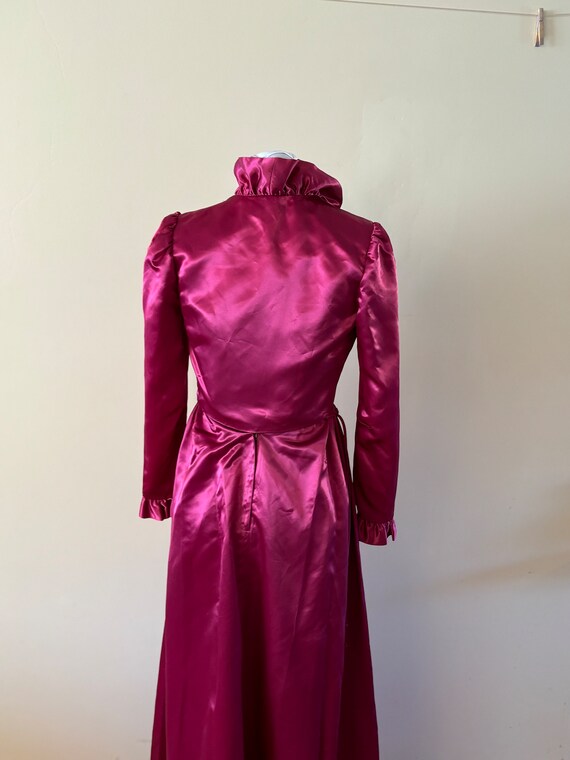 Vintage Raspberry Gown XXS 1980s formal - image 4