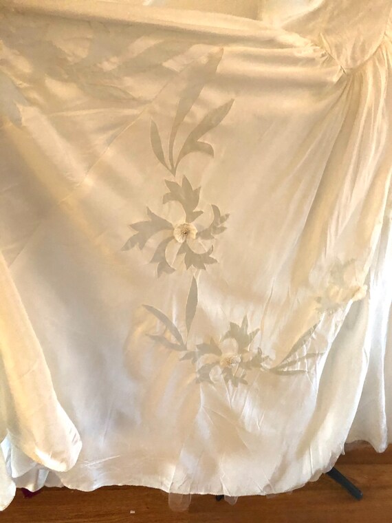 1950s Wedding Dress  Long Sleeve Full skirt  Sz X… - image 5