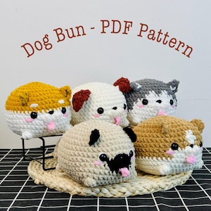 Loaf dog crochet pattern bundle 5-in-1 PDF tutorial