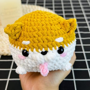 Soft and huggable amigurumi dog crochet PDF set