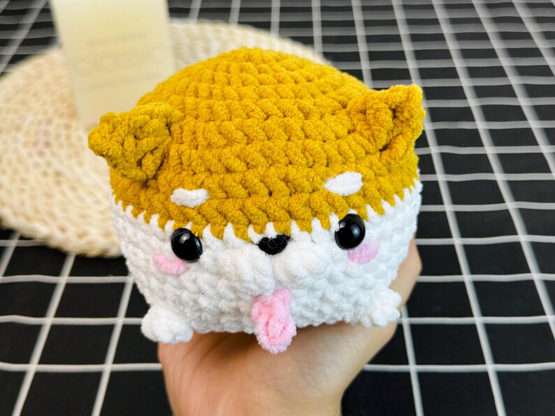 Soft and huggable amigurumi dog crochet PDF set