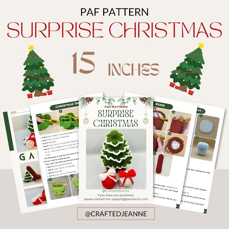 No-sew Christmas amigurumi with a fun twist