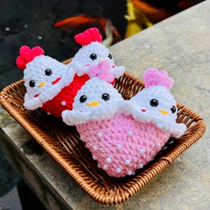 Unique and fun lovebird amigurumi crochet pattern set
