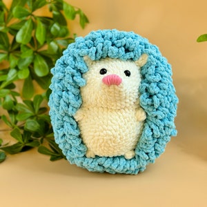 Hedgehog Crochet Pattern, Amigarumi No Sew PDF, Cute Amigurumi Tutorial, Easy Crochet Pattern Beginner, Amigurumi animals