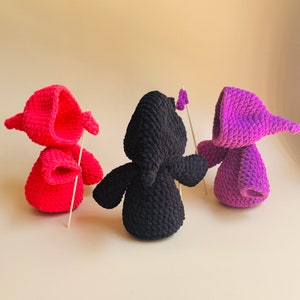 No-sew Grim Reaper and ghost amigurumi crochet PDF