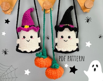 Halloween Häkelanleitungen-Kollektion: Hexenhüte, Kürbisse, Gespenster (PDF Download)