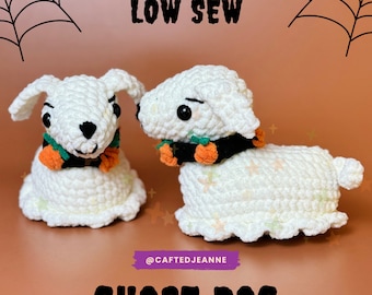 Virkmönster för spökhund: Amigurumi Zero Halloween Hound (PDF-mönster)