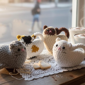 Valentine Crochet Pattern: Heart Cat Amigurumi | Plushie Gift | Easy Beginner PDF Instant Download image 1