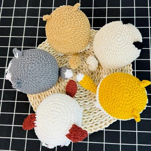 Step-by-step amigurumi dog crochet guide in English