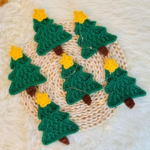 Christmas Tree Crochet Pattern: Decoration & Garland (PDF Pattern)