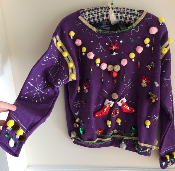 crazy cat lady christmas sweater