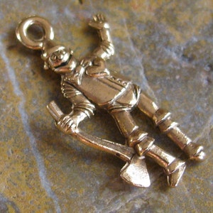Tin Man Wizard of Oz Charms in Antique Gold - 6 Pcs - 994