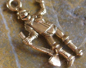 Dijes del Hombre de Hojalata del Mago de Oz en oro antiguo - 6 piezas - 994