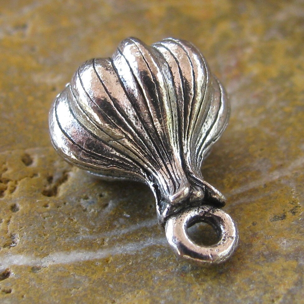 6 Antique Silver Garlic Charms Jewelry Findings 353 Etsy