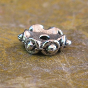 12 Antique Silver Pewter Bead Spacer Jewelry Findings 139