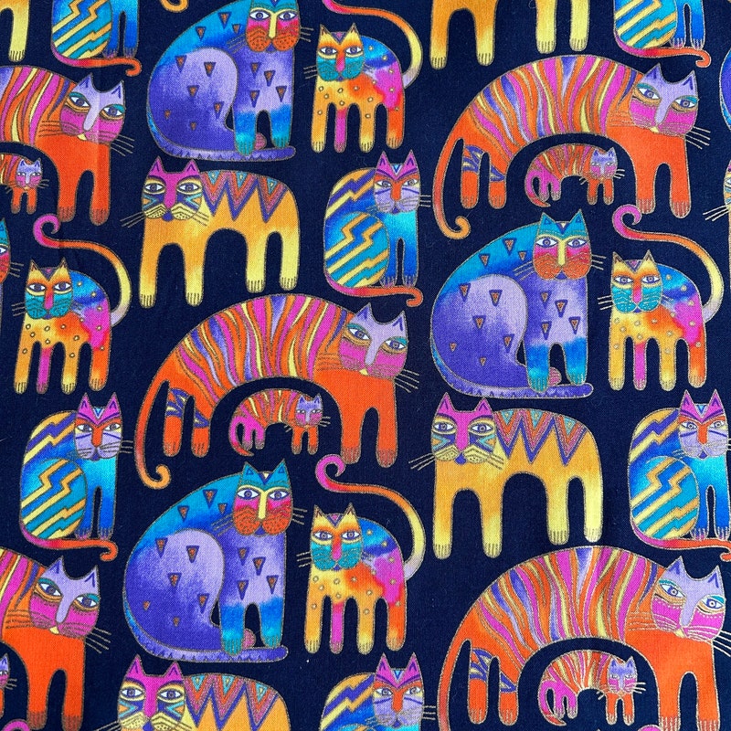 Coussin Décoratif Laurel Burch – Chat Félin Vacances – 40x40 Cm – Multicolore