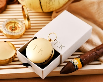 Brújula de aniversario grabada personalizada, regalo para padrino, brújula de regalo para invitados de boda, brújula de regalo para padrino, regalo para papá