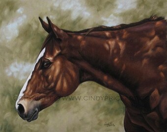 Rest Awhile - Horse Print of pastel painting