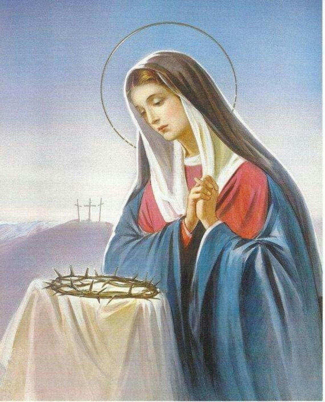 Our Lady of Sorrow V44 Poster Print Art Home Wall Decor Catholic ...