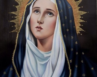 Our Lady of Sorrow V24 Poster Print Art Home Wall Decor Catholic ...