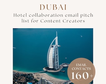 Dubai - Hotel Collaboration Email Pitch List