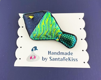 Fused Glass Brooch / Pin, a special gift for Mother's Day
