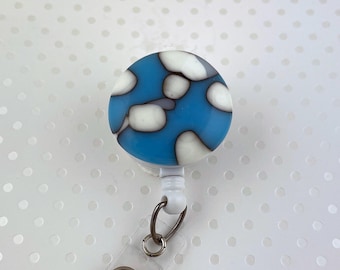 Fused Glass Badge Reel