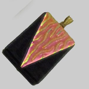 Dichroic Fused Glass Pendants