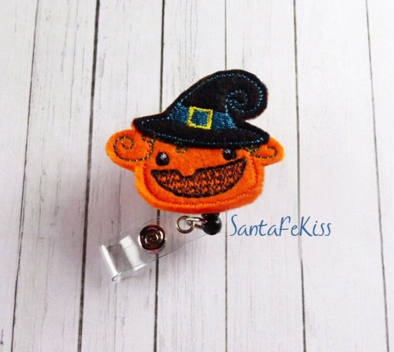 Halloween Felt Badge Holder with Retractable Badge Reel  image 0